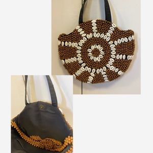 Round Bead with shells bag
